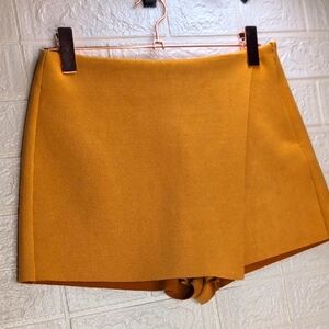 297-Forever 21 Mustard Yellow Women's Skirt